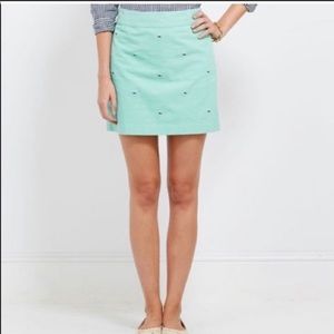 VINEYARD VINES Cotton Corduroy Skirt W/ Whales 12